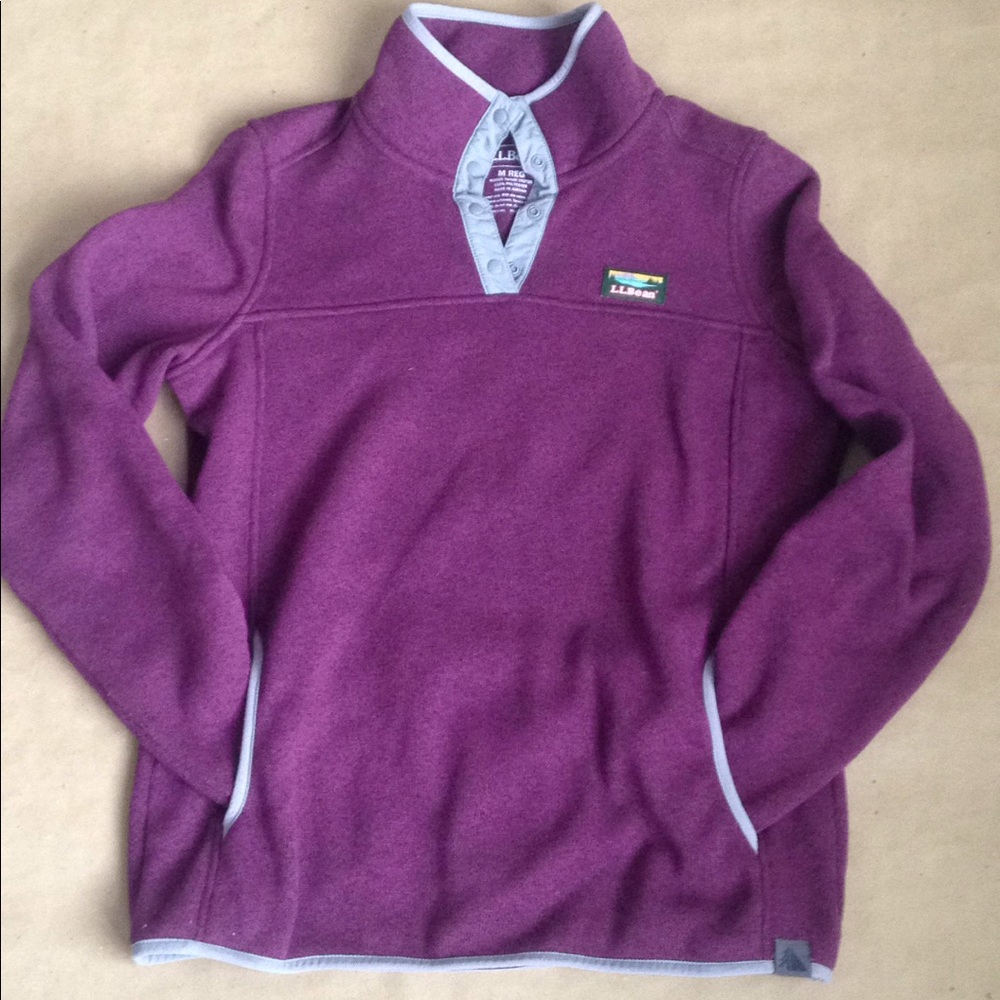 Purple LL Bean Sweater Fleece